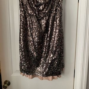DKNY sequin strapless dress